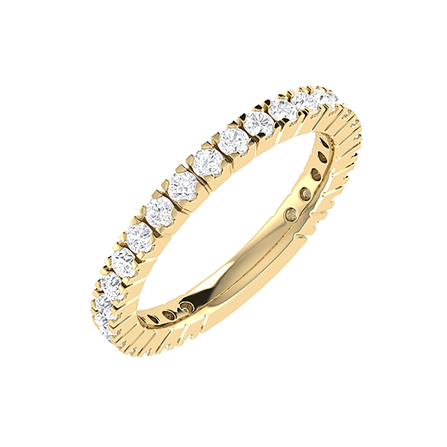 9ct Yellow Gold 1ct GH Colour I2-I3 Diamond Eternity Ring