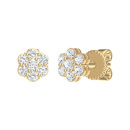 9ct Yellow Gold 0.25ct GH/I3 Diamond Stud Earrings